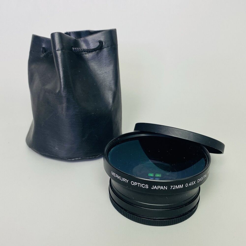 Merkury Optics Japan 72mm 0.45X Digital Wide Lens w/Macro with Case & Caps